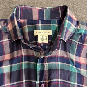 Etro checkered plaid casual shirt New without tags S size